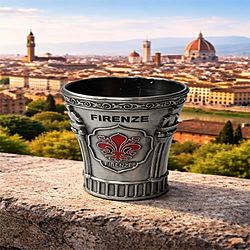 Bicchiere da Shot Firenze Fleur de Lis Souvenir dall'Italia