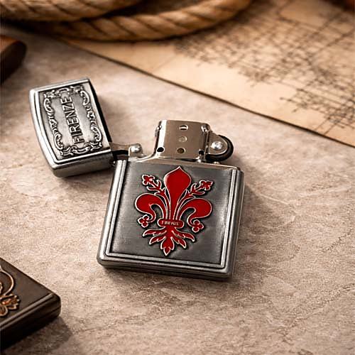 Accendino Antivento Argento Edizione Firenze