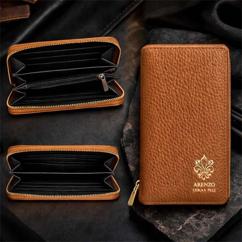Firenze Heritage Zip-Leather Wallet