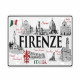 Firenze Italy Decorative License Plate Florence Landmark