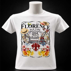 Florence Landmark & Floral Tee