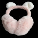 Fluffy Pink Bear Ear Earmuffs Fashion Winter Ear Warmers