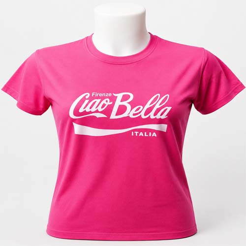 Hot Pink Firenze Ciao Bella Fashion Graphic Tee