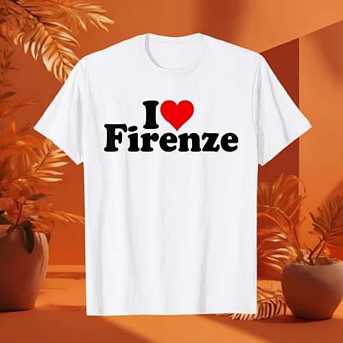T-shirt I love Firenze per Donne