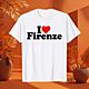 T-shirt I love Firenze per Donne