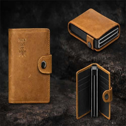 Italian Genuine Leather Card Holder Wallet