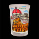 Italian Frosted Shot Glass Firenze Roma Travel Souvenir