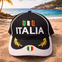 Italy cap with Italian flag