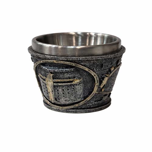 Knight Shield Shot Cup Renaissance Style