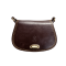 Leather bag with antique buckle