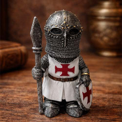 Miniature crusader knight