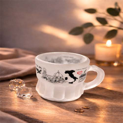 Prague Heritage Frosted Glass Mini Mug