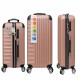 Premium ABS Luggage Rose Gold Hard Shell Spinner Suitcase