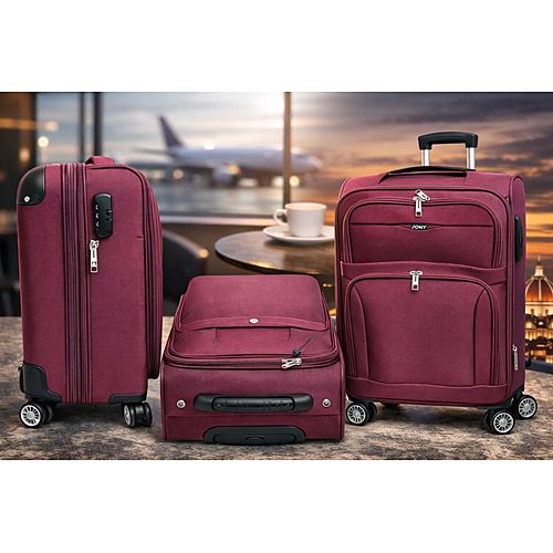 Valigia Spinner Premium Maroon per Viaggi