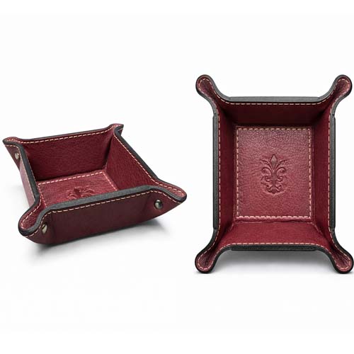 Vintage Style Leather Catchall