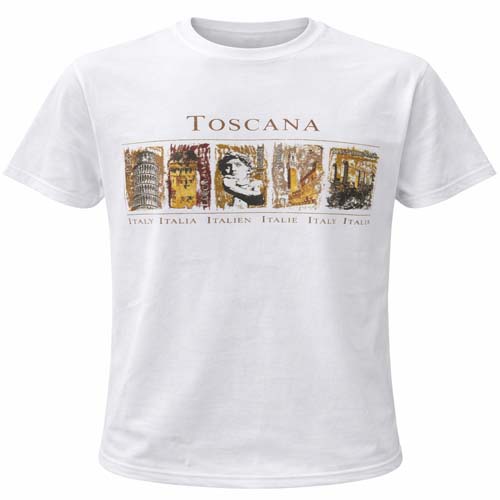 Toscana Vintage Italy Landmark Print Tee