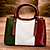 Borsa Tricolore in pelle italiana