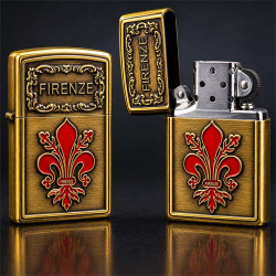 Vintage Firenze Brass Lighter