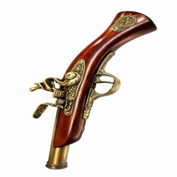 Vintage Flintlock Pistol Replica Pirate Style Decor