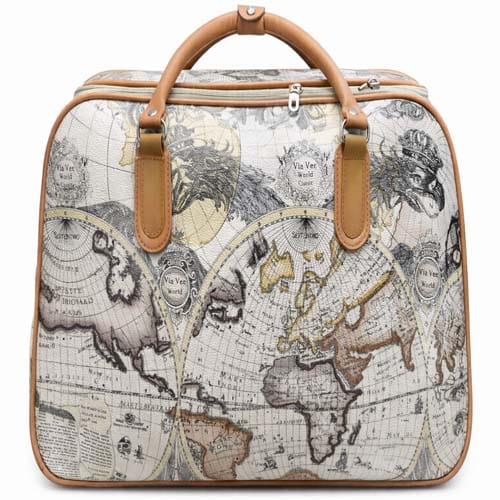Vintage World Map Travel Bag Retro Duffle