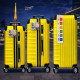 Yellow ABS Hard Shell Lightweight Spinner Travel Luggage