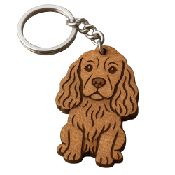 Portachiavi in Legno Cocker Spaniel