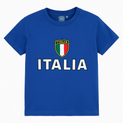 Kids Italia Flag Shield T-Shirt