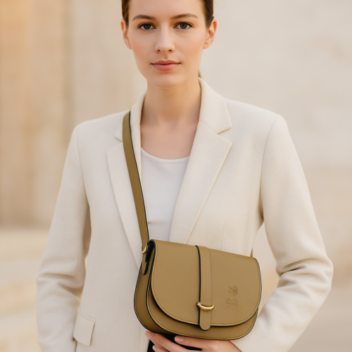 Borsa a Spalla in Pelle Verde Oliva Elegante a Solo 89,00€!