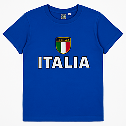 Kids Italia Blue Graphic T-Shirt (0–14 Years)