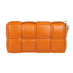 Premium Woven Leather Shoulder Bag