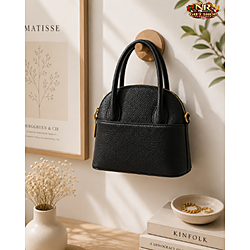Elegante Borsa a Mano in Pelle Nera