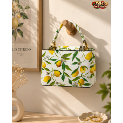 Borsa a Mano Floreale di Lusso al Citrus