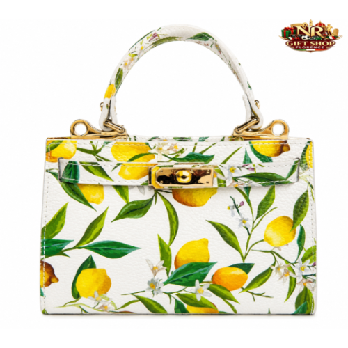 Borsa a Mano Floreale Agrumata di Lusso