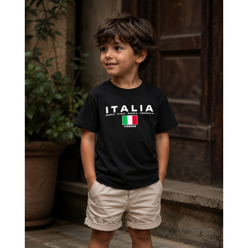 T-shirt Classic Italia Flag per bambini: l'orgoglio italiano a 16€! T-shirt Classic Italia Flag per bambini: l'orgoglio italiano a 16€!