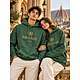 Felpa con cappuccio grafica ricamata Firenze Italia