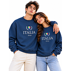 Felpa con ricamo Heritage ITALIA per Uomo e Donna