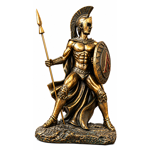Figurina Soldato Greco - Statua del Guerriero Antico