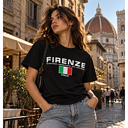 T-Shirt Firmata Firenze Italia