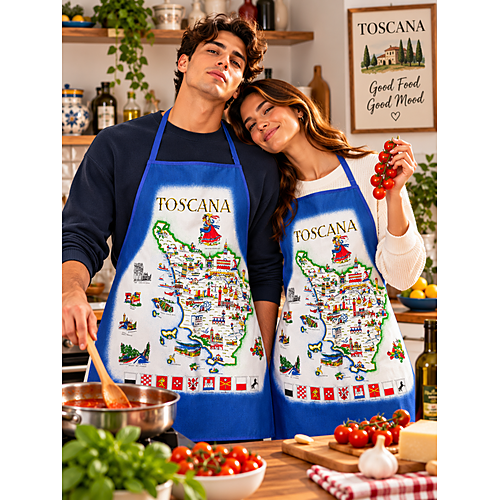 Grembiule da Cucina Premium Heritage Toscana Italiano
