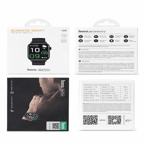Rendi il tuo lavoro più smart con lo Smartwatch HOCO Y26 Business Edition!