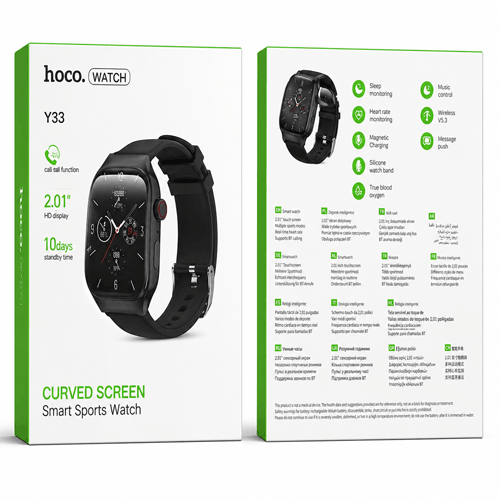 Orologio Smart Hoco Y33: tecnologia e stile al miglior prezzo di 65€!