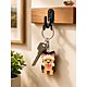 Portachiavi in Legno con Ciondolo Yorkshire Terrier