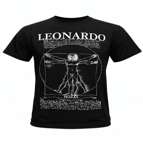 Scopri la T-Shirt Leonardo Da Vinci: un'arte da indossare!