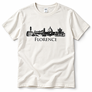 Maglietta Grafica Skyline di Firenze