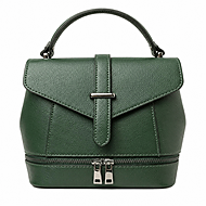Borsa a Mano in Pelle Verde Premium
