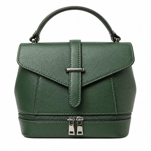 Borsa a Mano in Pelle Verde Premium: Eleganza e Stile Unici!