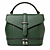 Borsa a Mano in Pelle Verde Premium