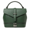 Borsa a Mano in Pelle Verde Premium