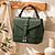 Borsa a Mano in Pelle Verde Premium