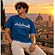 T-Shirt Skyline Blu - Design Firenze